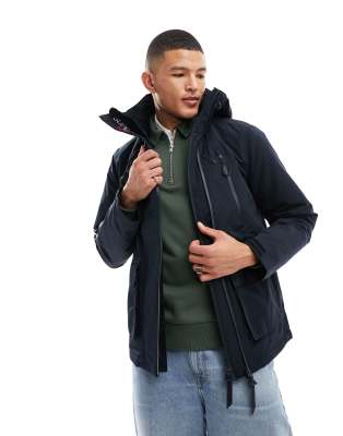 Superdry hooded ultimate windbreaker jacket in Eclipse Navy - ASOS Price Checker
