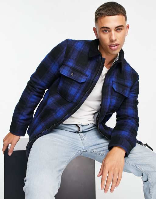 Superdry - Hunting - Wollen overshirt met ritssluiting