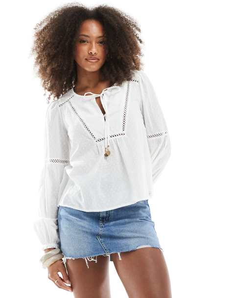 Superdry - Ibiza - Blouse manches longues de plage - Blanc cassé - view 1