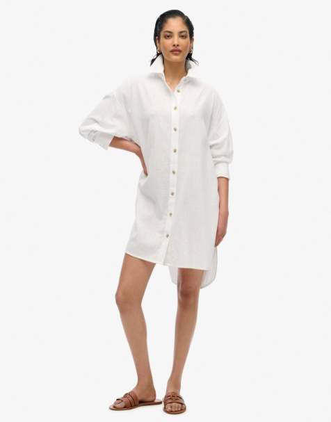 Superdry - Ibiza - Chemise longue de plage - Blanc optique - view 1