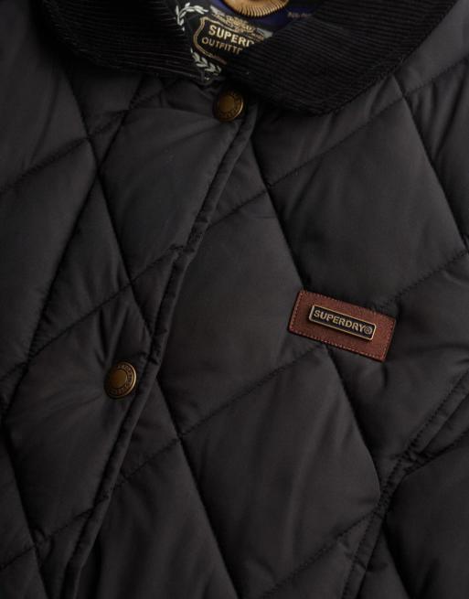 Superdry Jacke mit Cordbesatz in Schwarz, 6 von 7