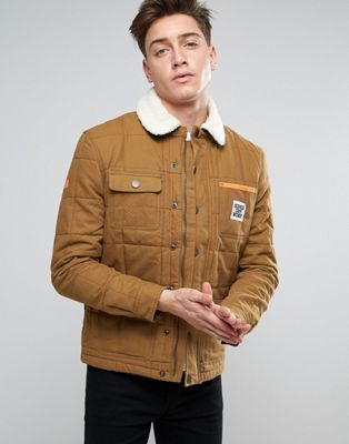Superdry Jacket With Borg Collar | ASOS