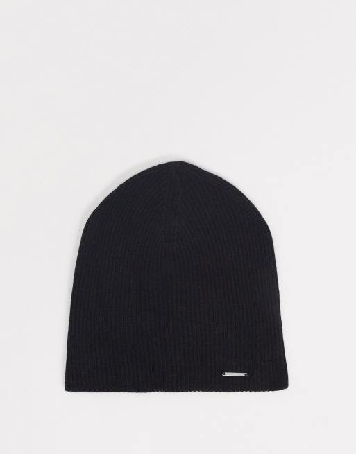 Superdry - Jayden - Berretto a coste nero
