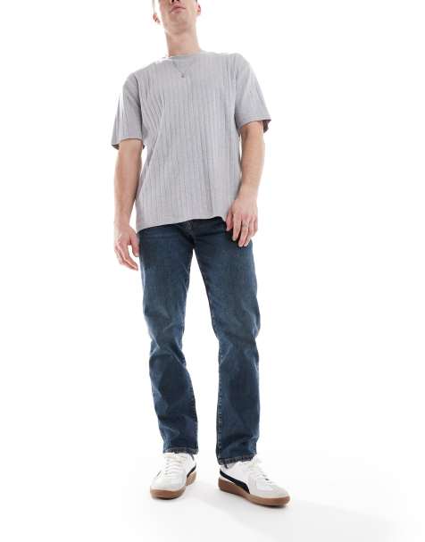 Superdry - Jean droit slim style vintage - Vintage Indigo - view 1