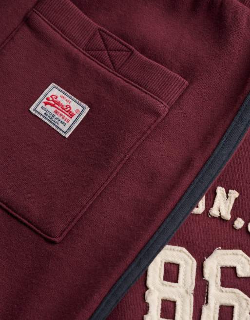 Superdry jogger de hockey Athletic essentials en rouge port, 5 de 6