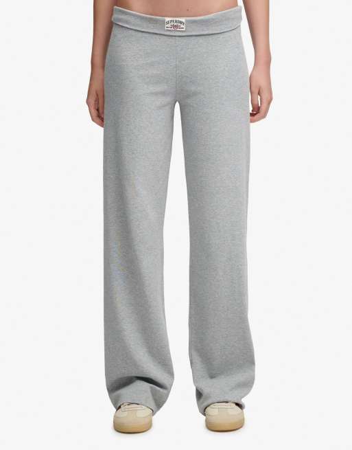 Superdry jogger Essentials à revers gris chiné, 4 de 6