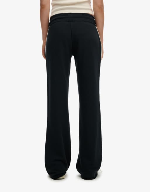 Superdry jogger évasé à rayures Athletic essentials en bleu marine eclipse, 3 de 6