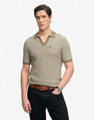 Superdry Herren Gris Polo Johnny - Bild 2