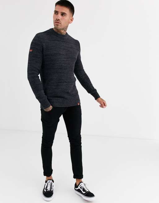 Superdry Keystone Maglione girocollo antracite ASOS