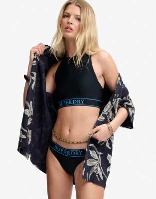Superdry Damen Blau -Bikinihose Logo Classic - Bild 2