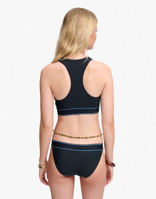 Superdry – Klassische Bikinihose in Eclipse-Marineblau mit Logo, 6 von 7
