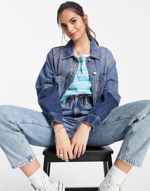Superdry – Kurtka jeansowa w roboczym stylu w kolorze indygo