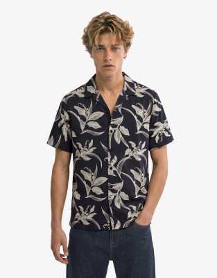 Joom Superdry Herren Blau Hawaiian Print Short Sleeve Shirt Blue Cm - Bild 7