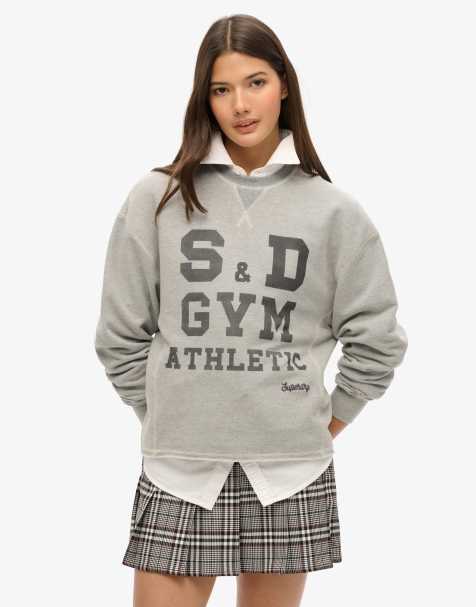 Superdry – Kurzer Vintage-Faltenrock aus mehrfarbigem Tweed - view 1