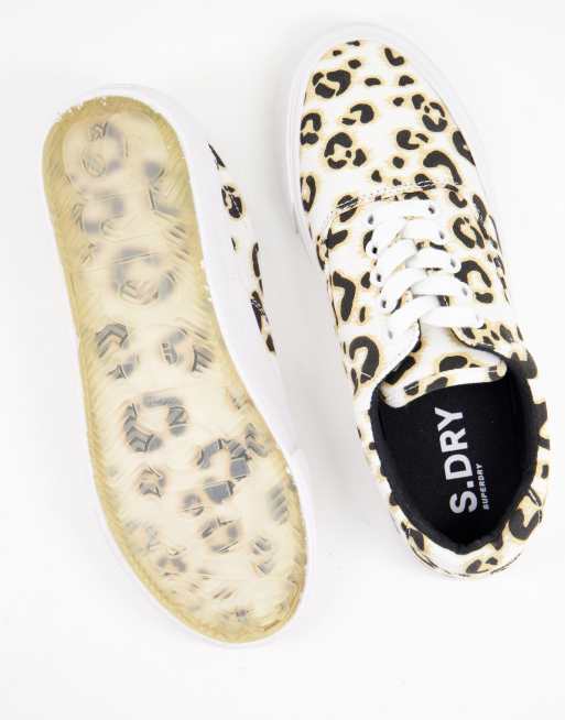 superdry leopard print trainers