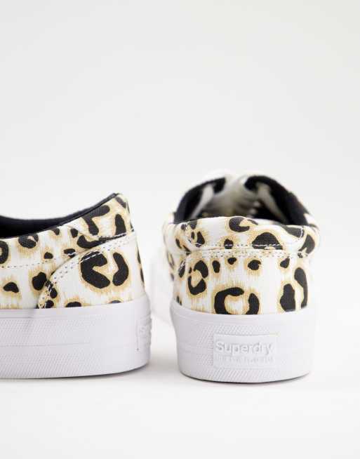 superdry leopard print trainers