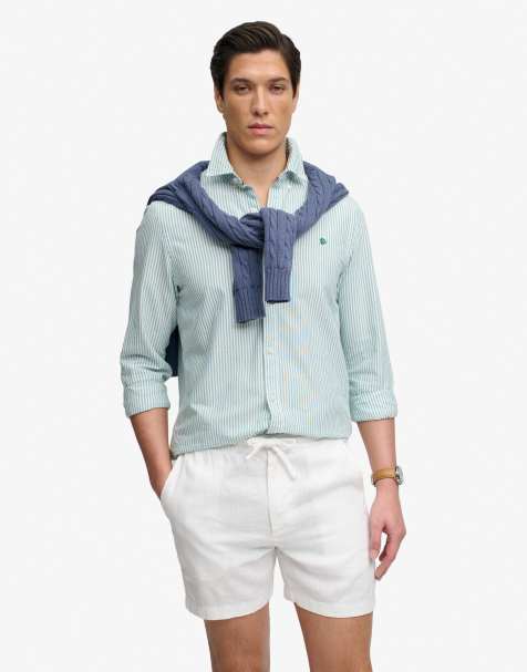 Superdry Linen shorts in optic