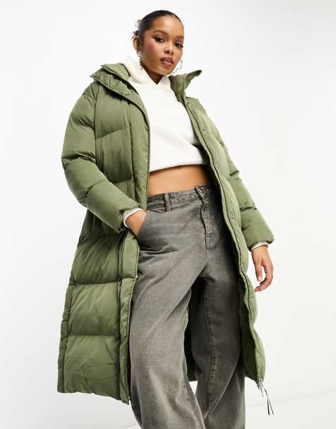 Khaki green hot sale winter coat