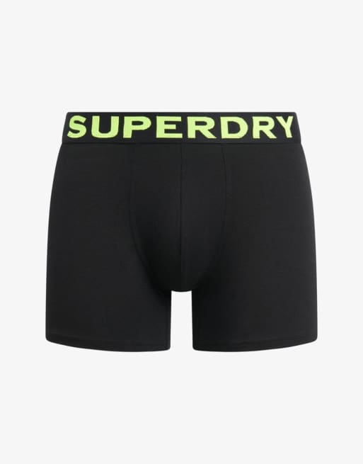 Superdry - Lot de 3 caleçons - Noir/fluo, 6 de 7