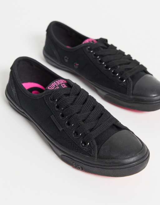 Superdry low pro store trainers womens black