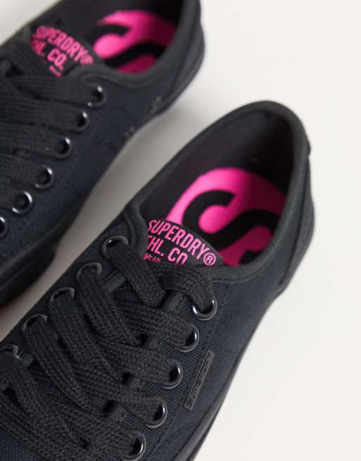 Superdry low pro on sale trainers womens black