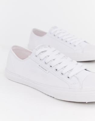 superdry white canvas shoes