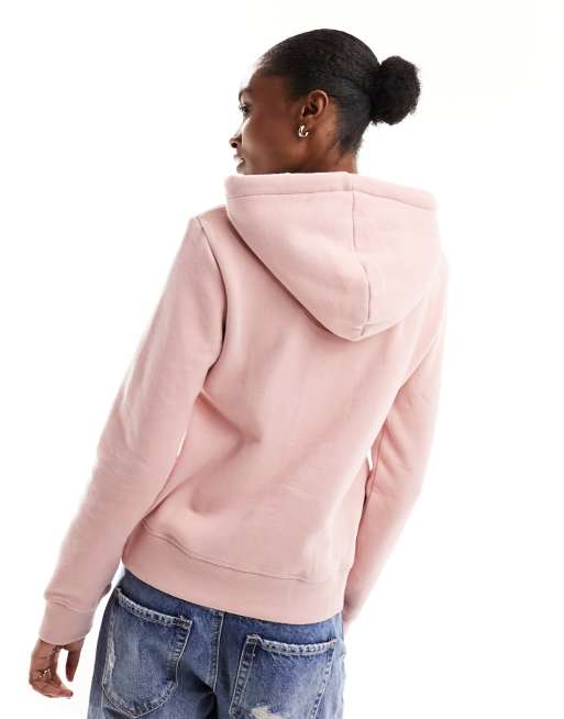 | metallic Pink Vintage Blush Superdry hoodie logo in ASOS luxe