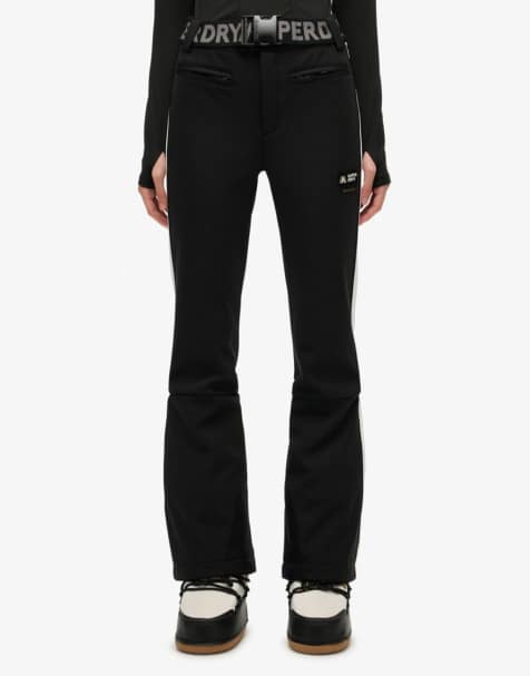 Superdry Luxe ski pants in black - view 1