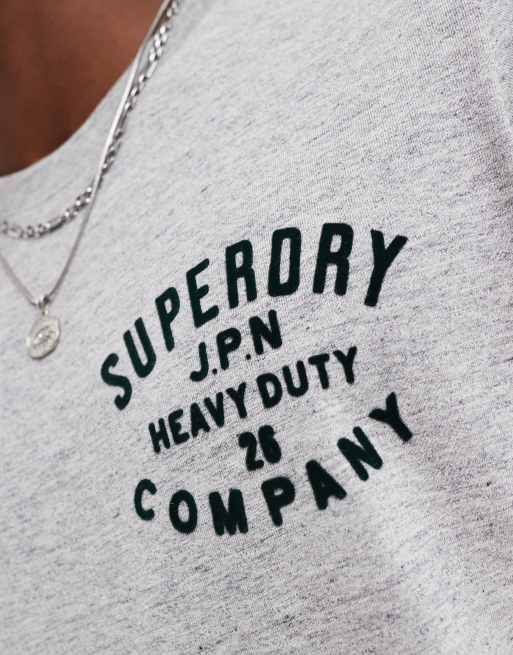 Superdry – Machined Goods – Workwear-T-Shirt in meliertem Sportgrau, 4 von 4