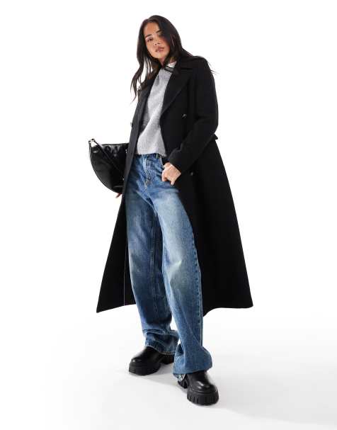 Superdry - Manteau en laine à double boutonnage - Noir - view 1