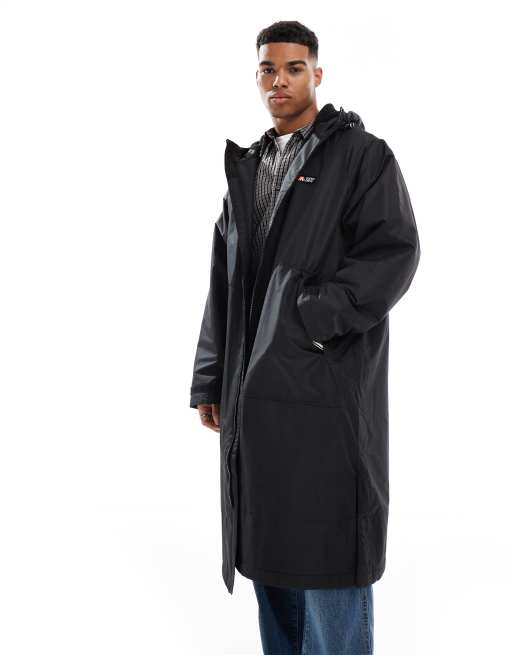 Superdry – Mantel in Schwarz/Schwarz