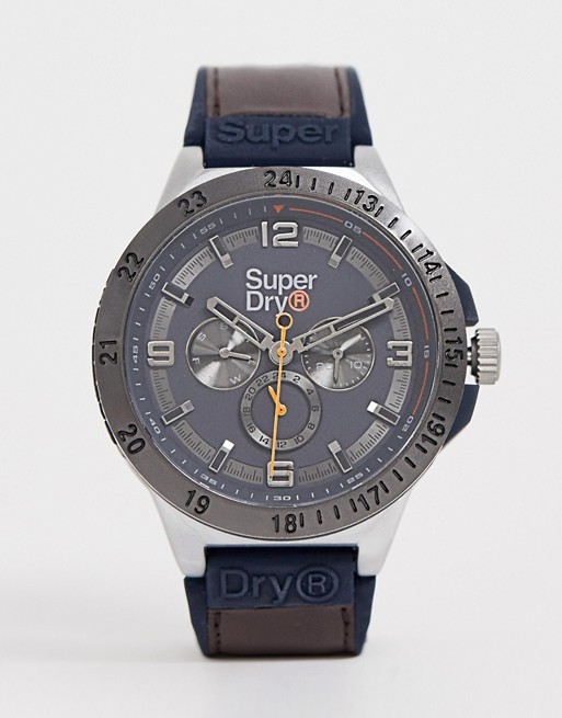 Superdry mens chronograph watch in brown SYG234BR