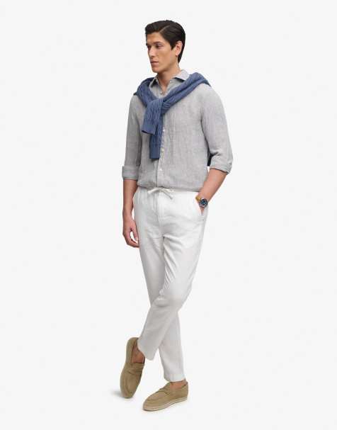 Superdry – Merchant – Hose aus Leinen in Opti - view 1
