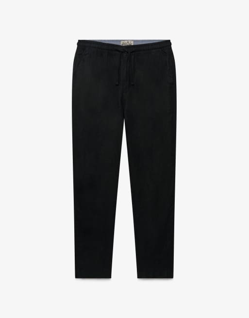 Superdry – Merchant – Hose aus Leinen in Schwarz, 6 von 6