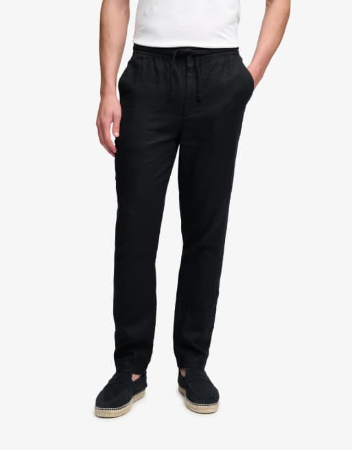 Superdry - Merchant - Pantalon en lin - Noir, 4 de 6