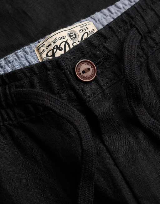 Superdry - Merchant - Pantalon en lin - Noir, 5 de 6