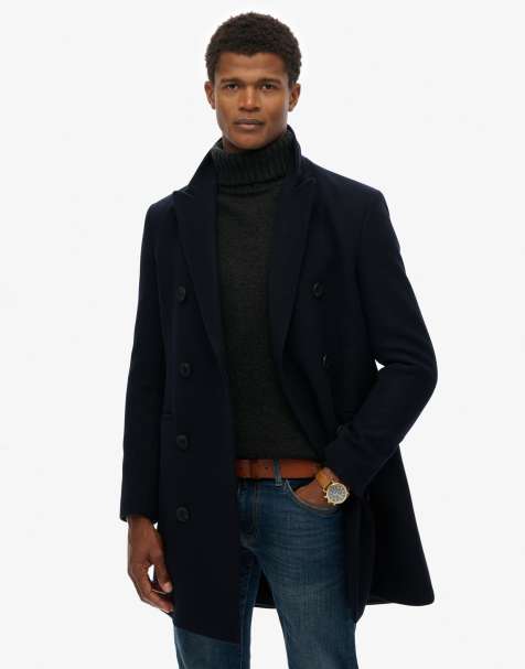 Superdry – Merchant – Town Coat in Marineblau - view 1