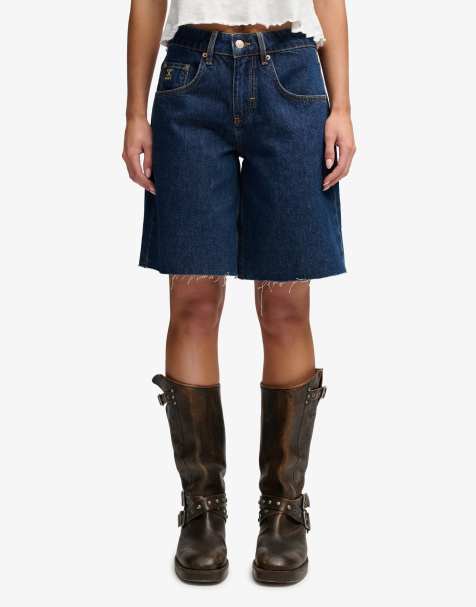Superdry Mid-Rise Baggy Jorts in Dunkel-Vintageblau - view 1
