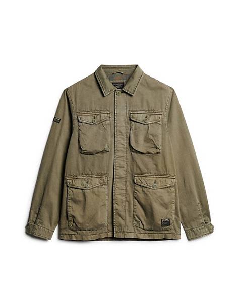 Superdry Military m65 lightweight jacket in dusty olive green