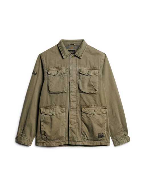 Superdry VINTAGE M65 JACKET W5011524A Dusty Olive Green 6 MUJER: :  Moda