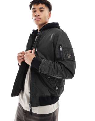 Superdry Herren Grün Bomber Military Ma1 - Bild 3