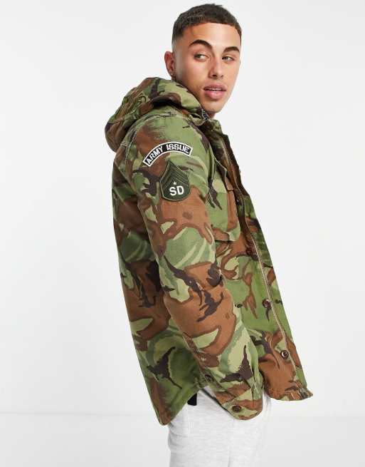 Superdry military store storm hood