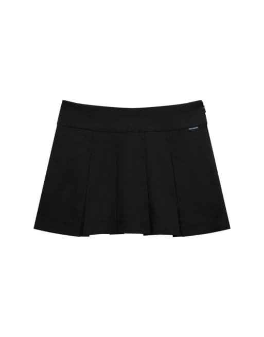 Superdry Mini pleated skort in black, 7 of 7