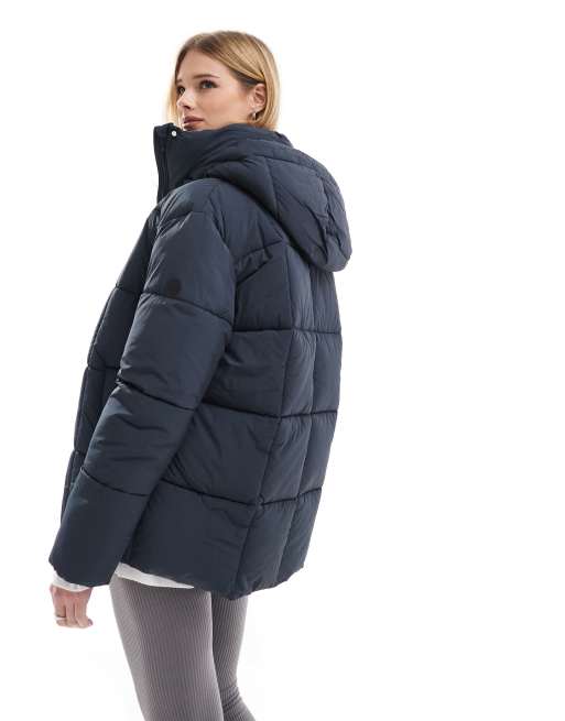 Superdry Montpellier duvet coat in eclipse navy