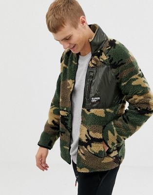 Superdry Mountain Sherpa Camo Track Top