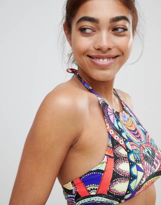 superdry neon tribal swimsuit