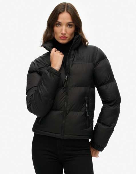 Superdry Non hooded tech padded jacket in black - view 1