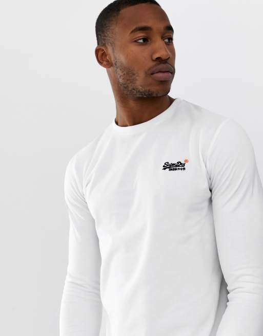 Superdry t shirt manche longue hot sale
