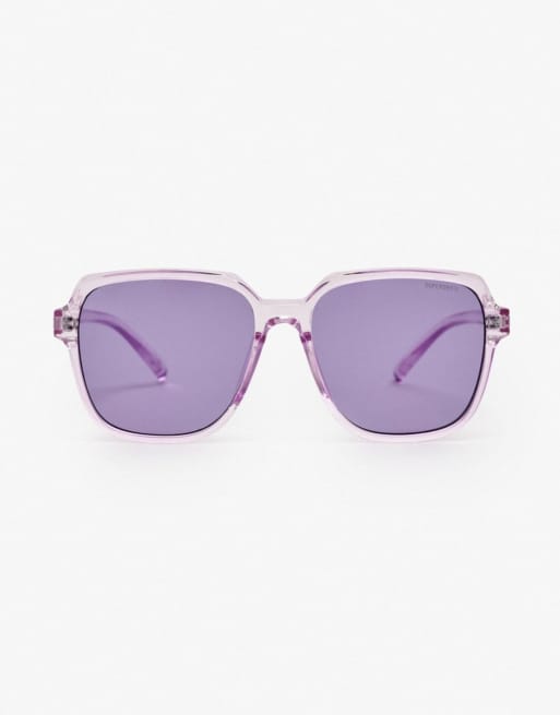 Superdry Oversized square sunglasses in lavender / purple lens, 4 of 6