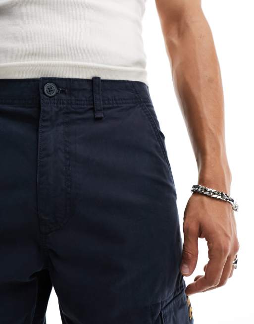 Superdry - Pantalon cargo coupe baggy - Bleu marine éclipse, 4 de 4